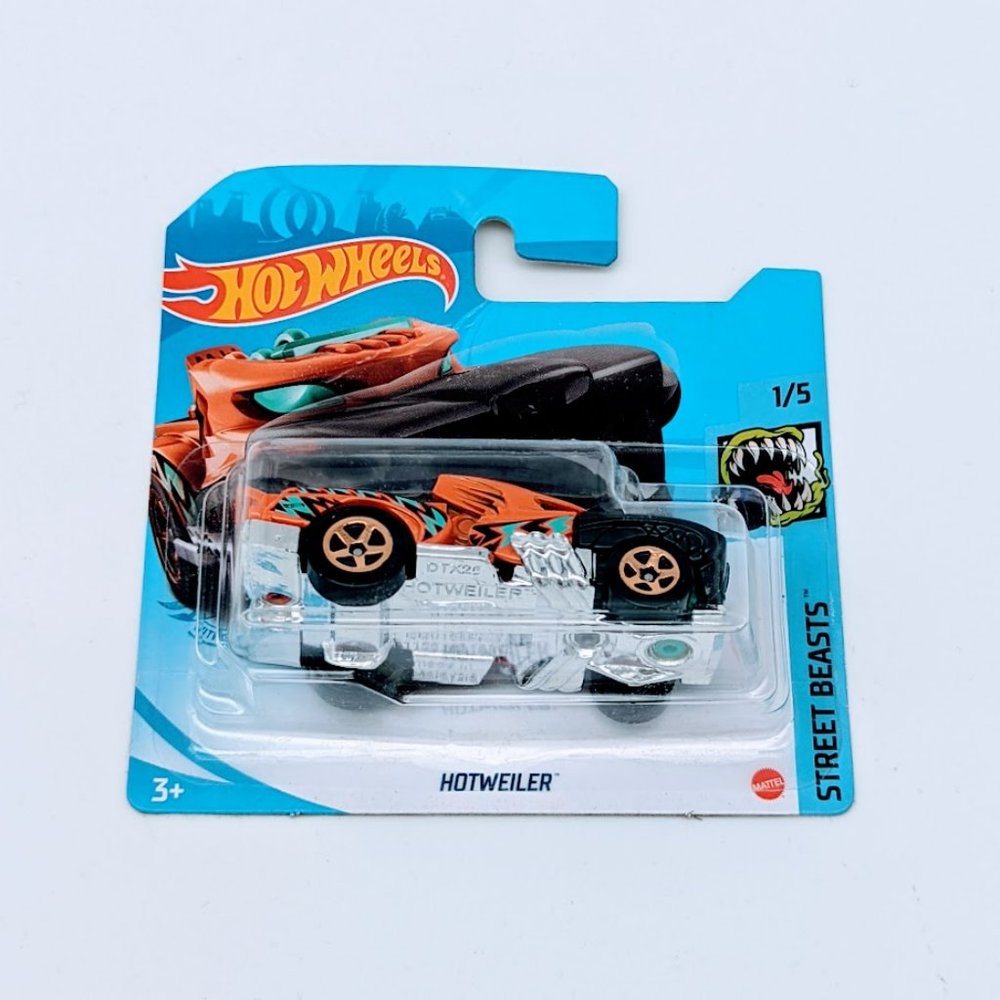 Hot Wheels Mattel Orange Hotweiler Street Beasts 2021 1/5 #69/250 New Sealed